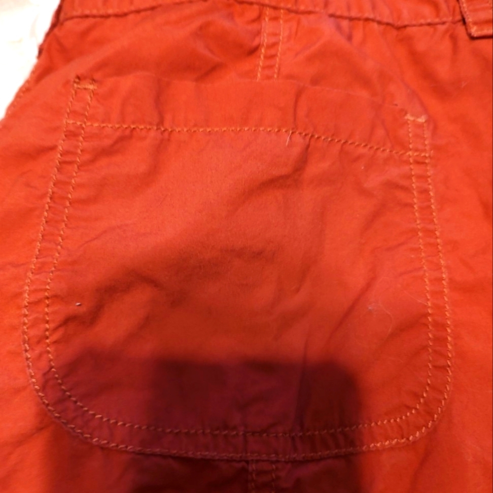🍂 Fabulous Loft Rich Sienna Burnt Orange Ankle Active Wear Cargo Pants - 10 - Picture 2 of 14